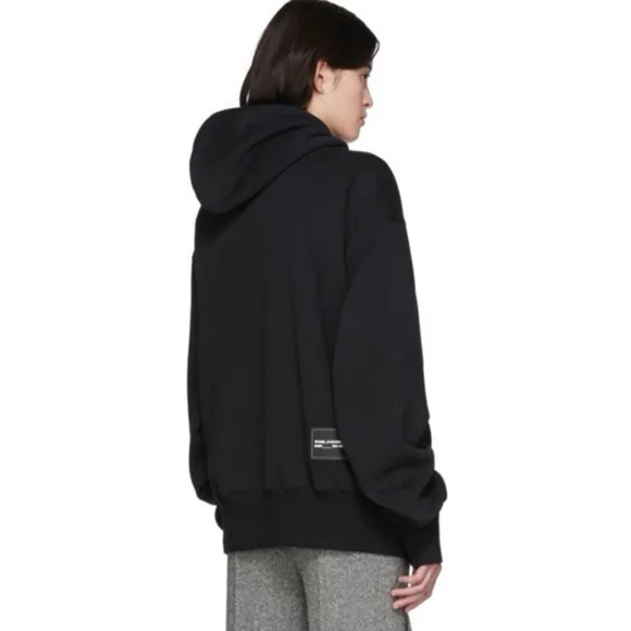 WE11DONE Black Streetstyle Hoodie Oversized Fit with gromme details size medium - Picture 2 of 4